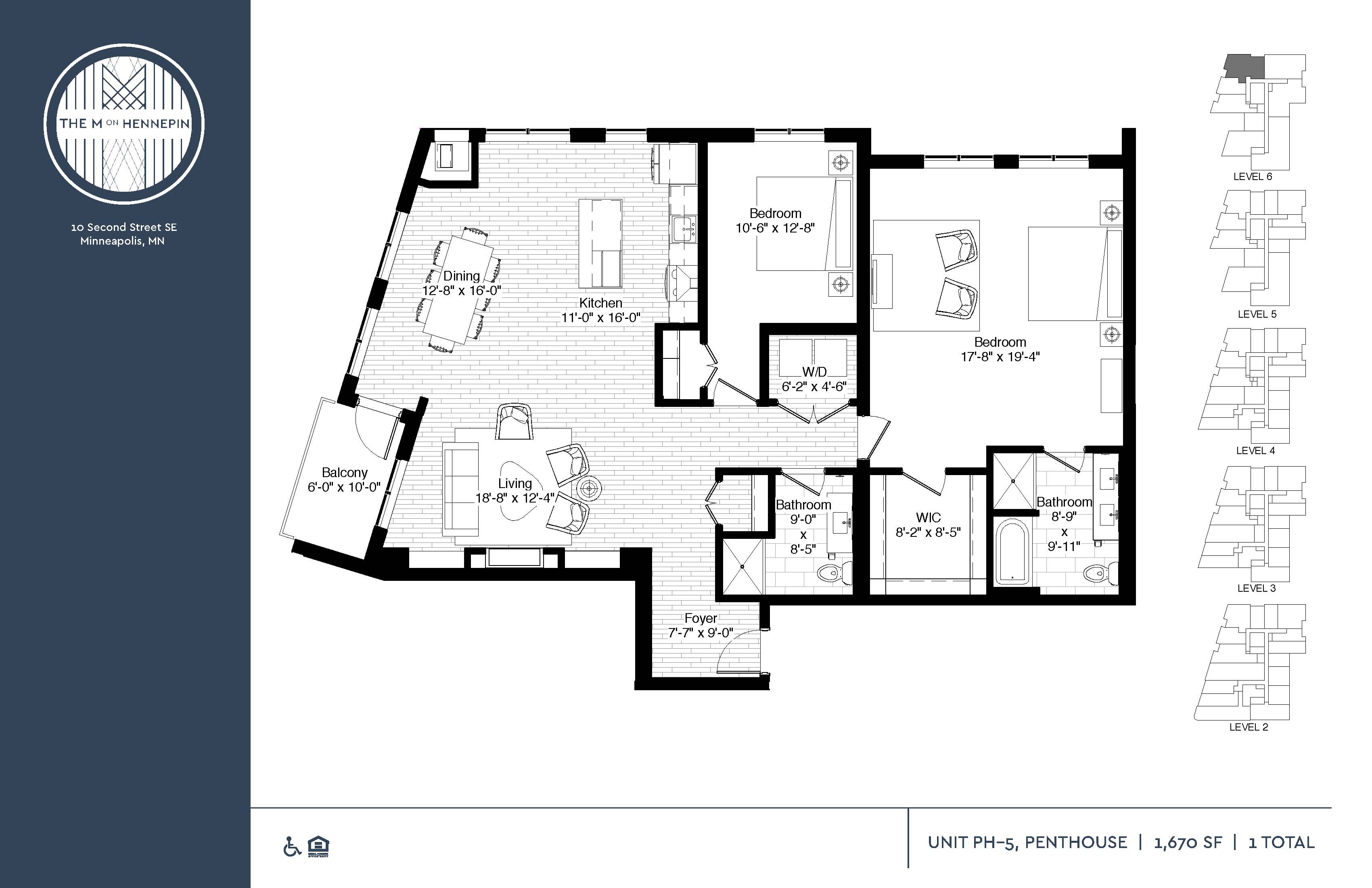 Studio, 1, 2 & 3 Bedroom Apartments in Minneapolis The M